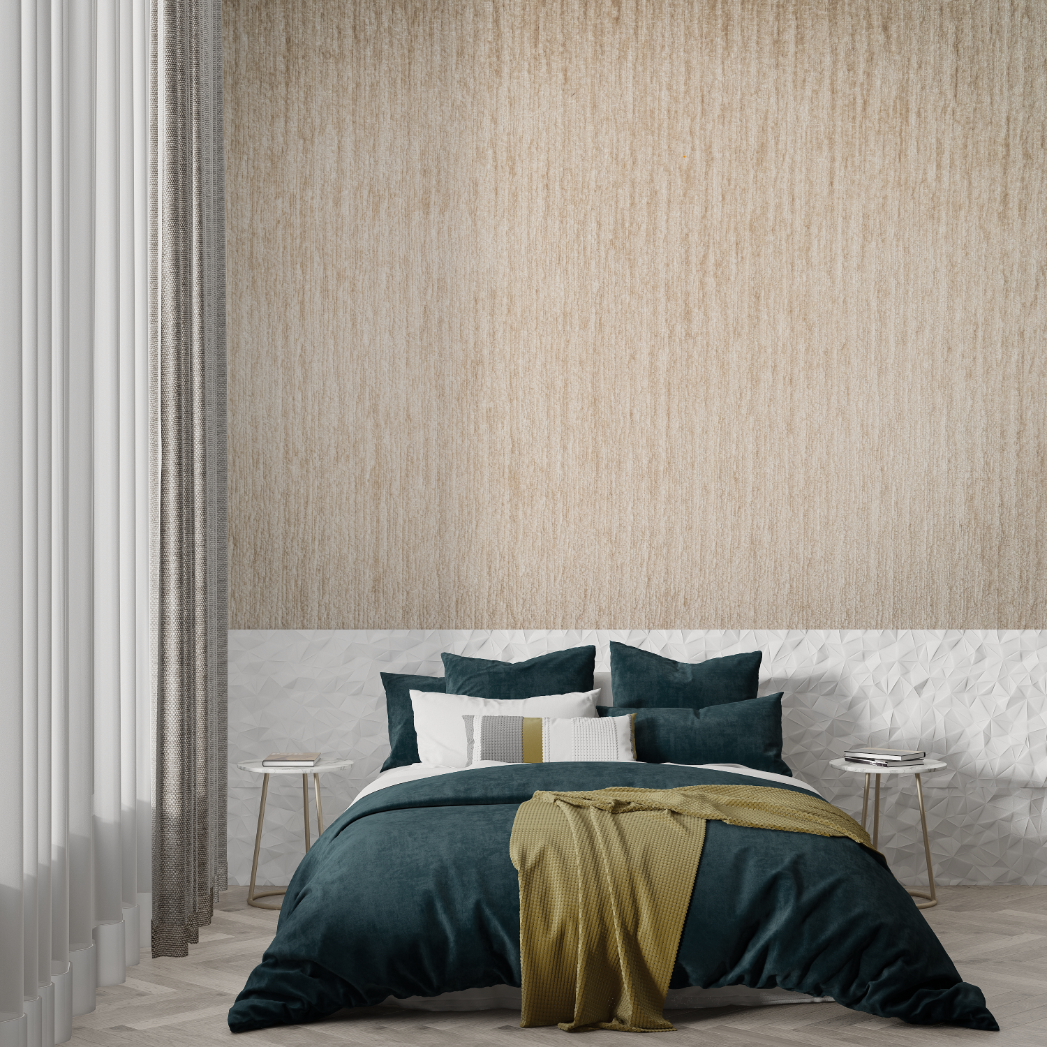 Beige Bamboo Wallpaper | Murals Wallpaper