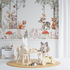 Papier peint foret enchante bebe chambre de bebe