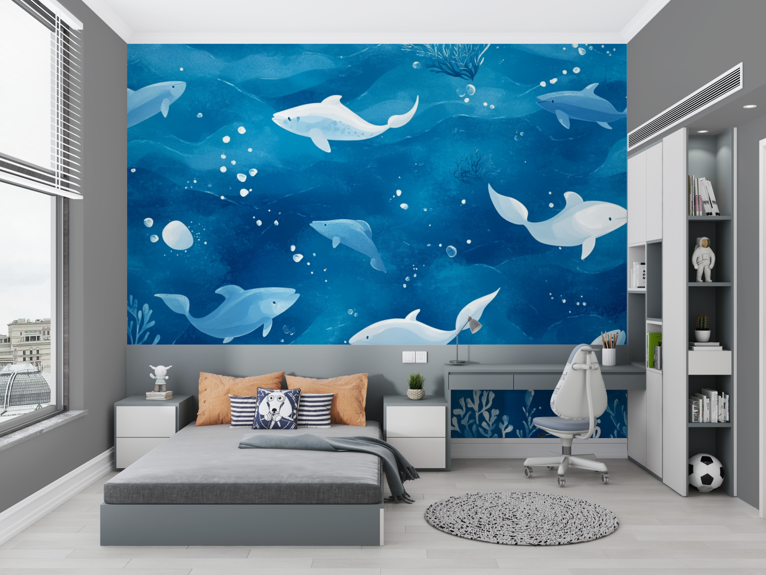 Nautical Wallpaper Blue Background | Murals Wallpaper