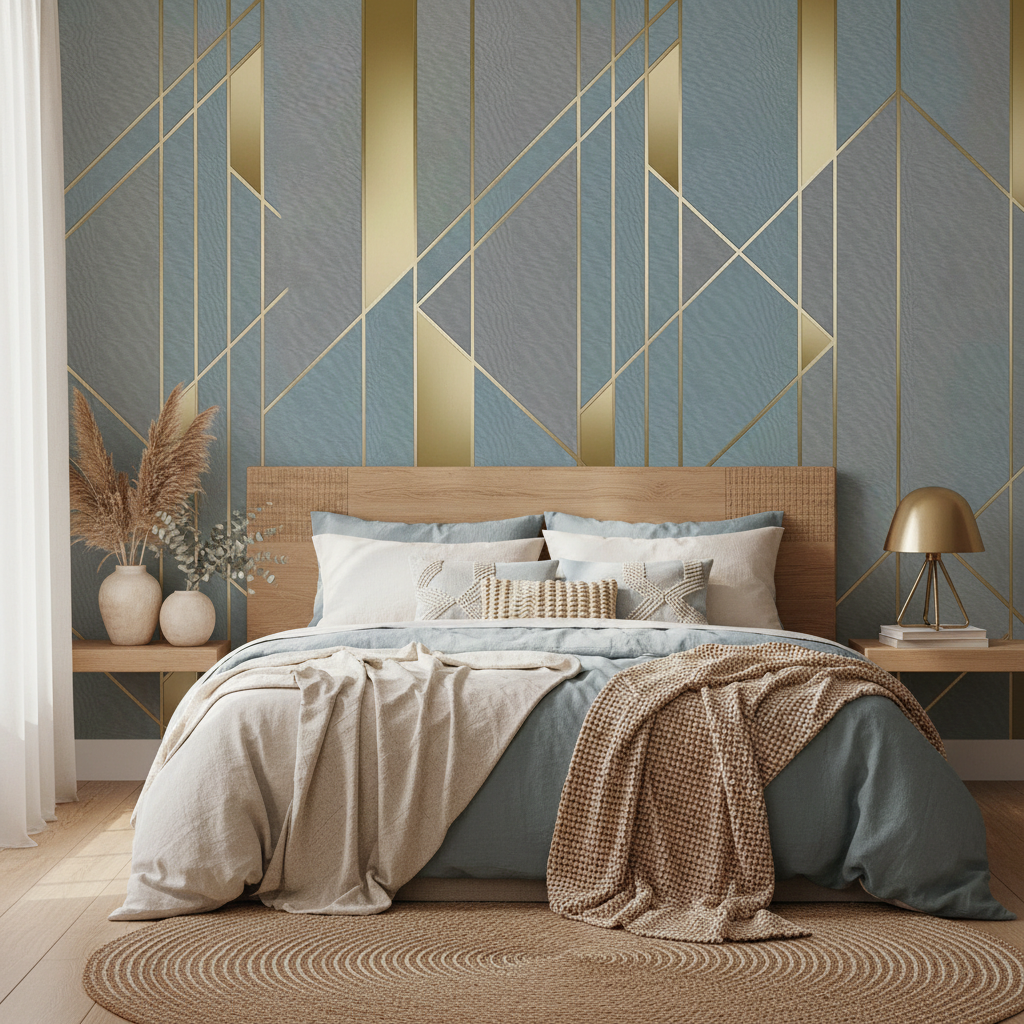 Mural Scandinavian Geometric Wallpaper