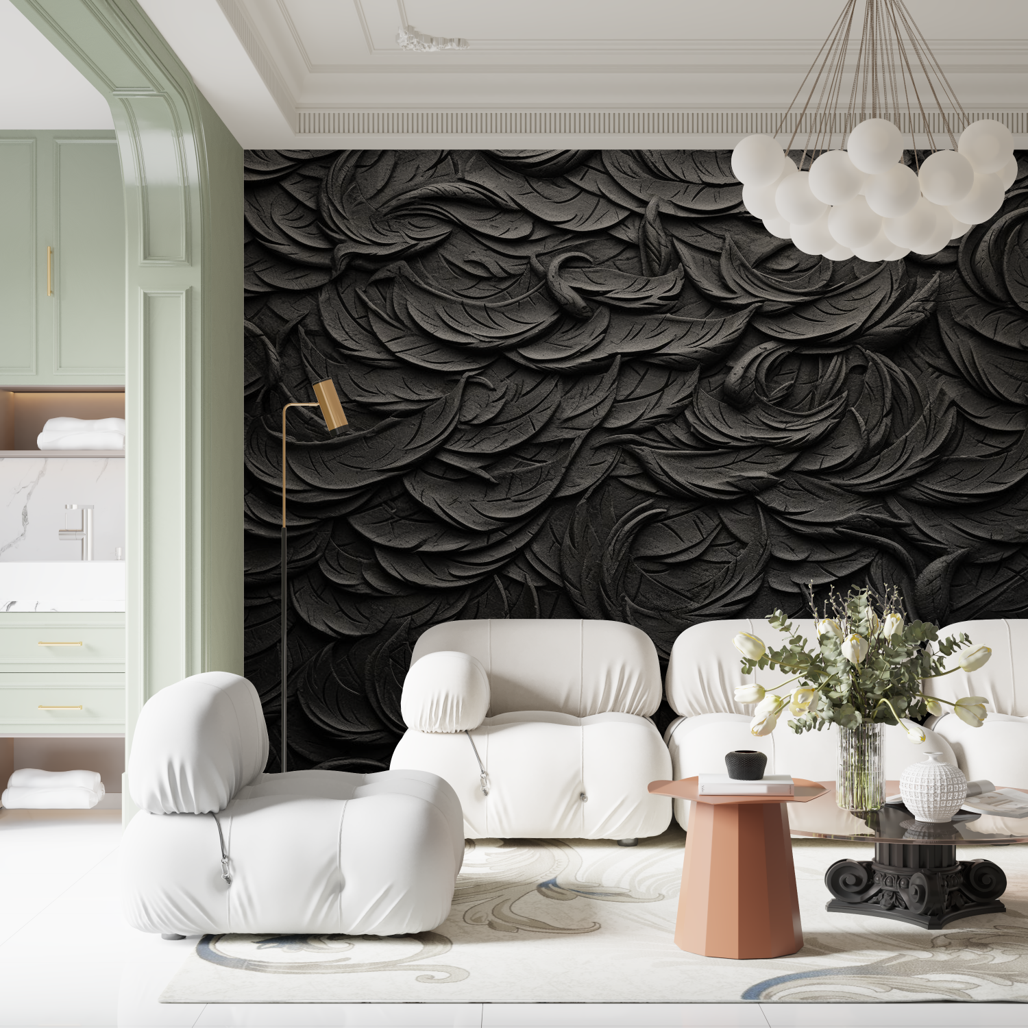 Black Textured Wallpaper | Murals Wallpaper