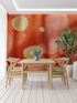 Terracotta Modern Golden Sparkle Wallpaper | Murals Wallpaper