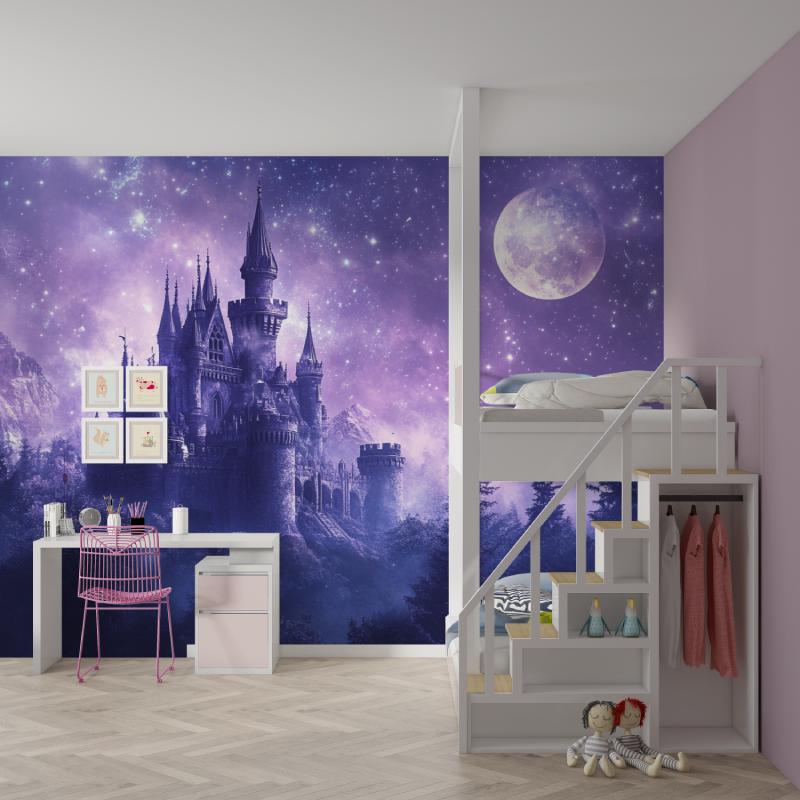 Princess Purple Room Wallpaper | Murals Wallpaper
