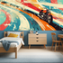 Vintage Motorcycle Graffiti Wallpaper | Murals Wallpaper