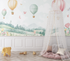 Hot Air Balloon and Countryside Wallpaper | Murals Wallpaper