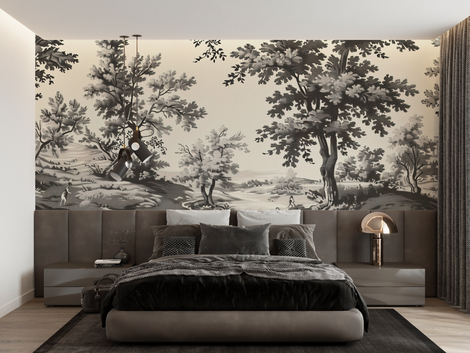 Adulte Toile De Jouy Wallpaper | Murals Wallpaper