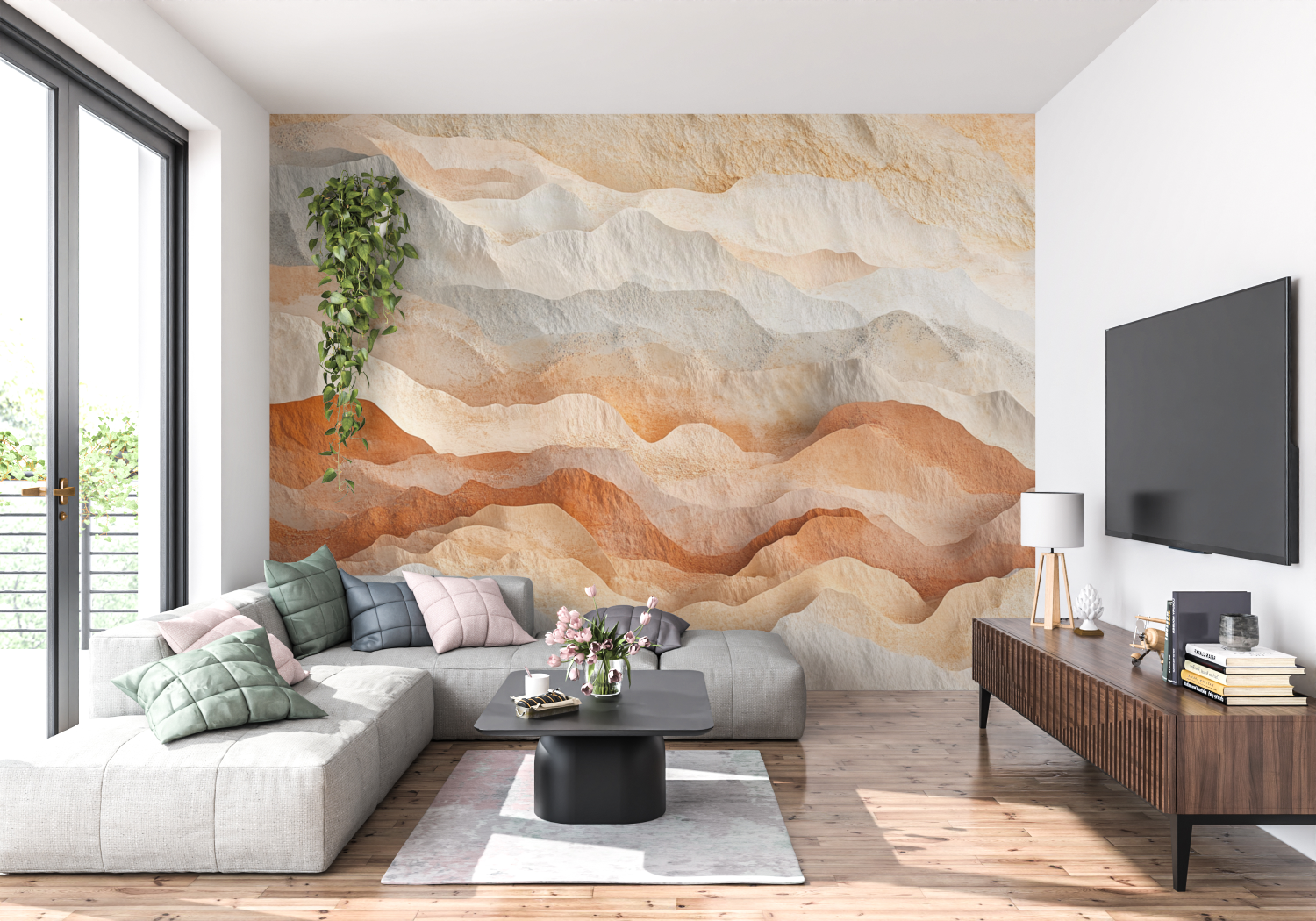Desert Trend Terracotta Wallpaper | Murals Wallpaper