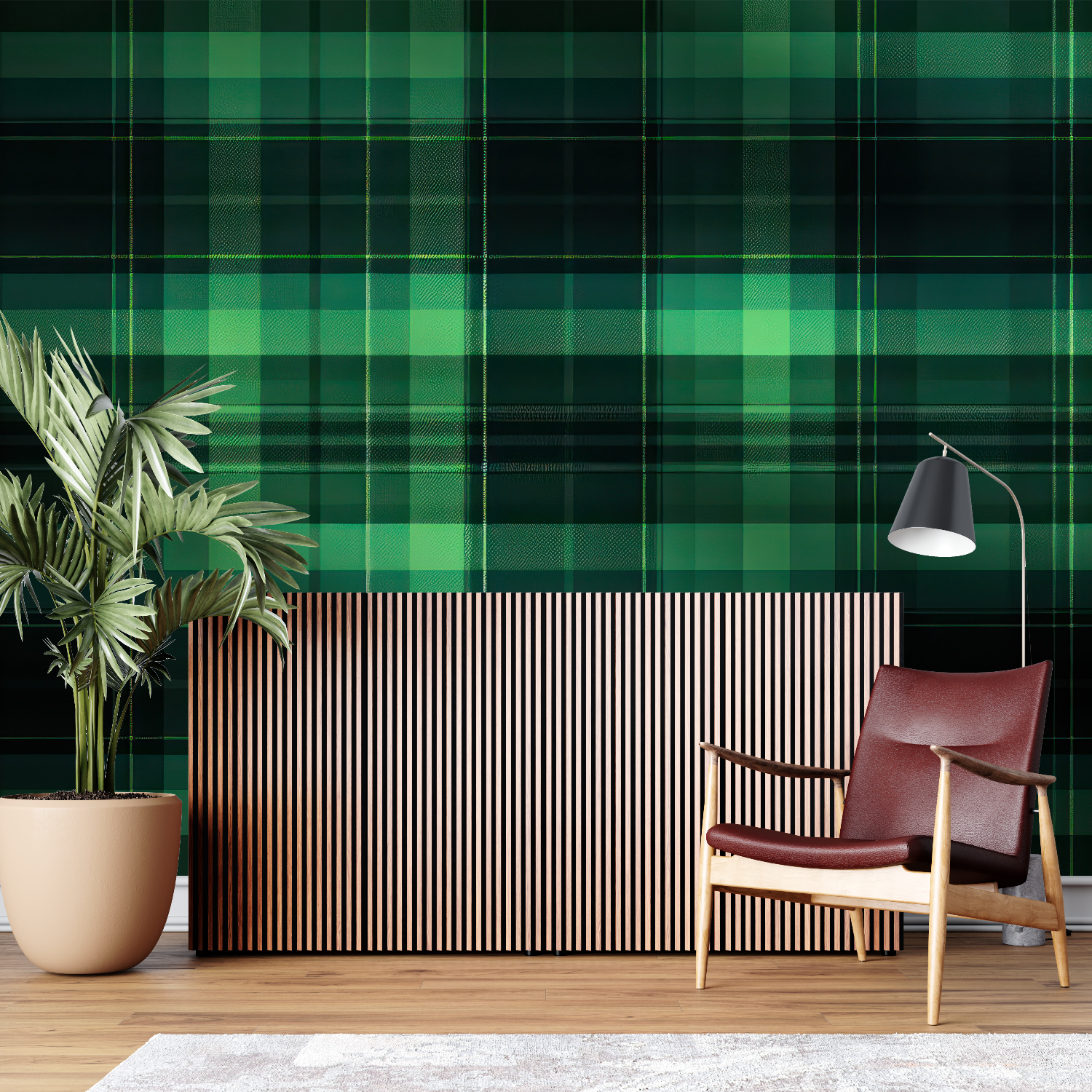 Green Tartan Wallpaper | Murals Wallpaper