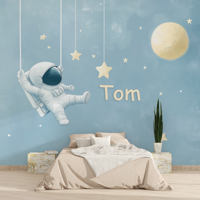 Astronaut Name Wallpaper | Murals Wallpaper