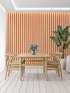 Terracotta Striped Wallpaper | Murals Wallpaper