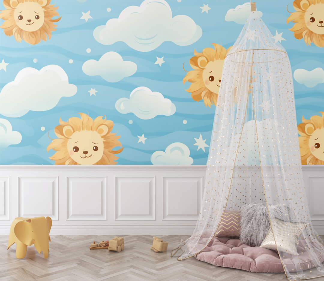 Lion Large Print Wallpaper | Murals Wallpaper