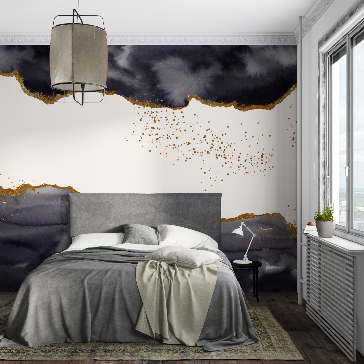 Black Beige Wallpaper | Murals Wallpaper