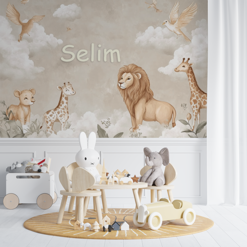 Beige Name Wallpaper | Murals Wallpaper