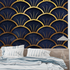 Blue and Gold Art Wallpaper | Murals Wallpaper