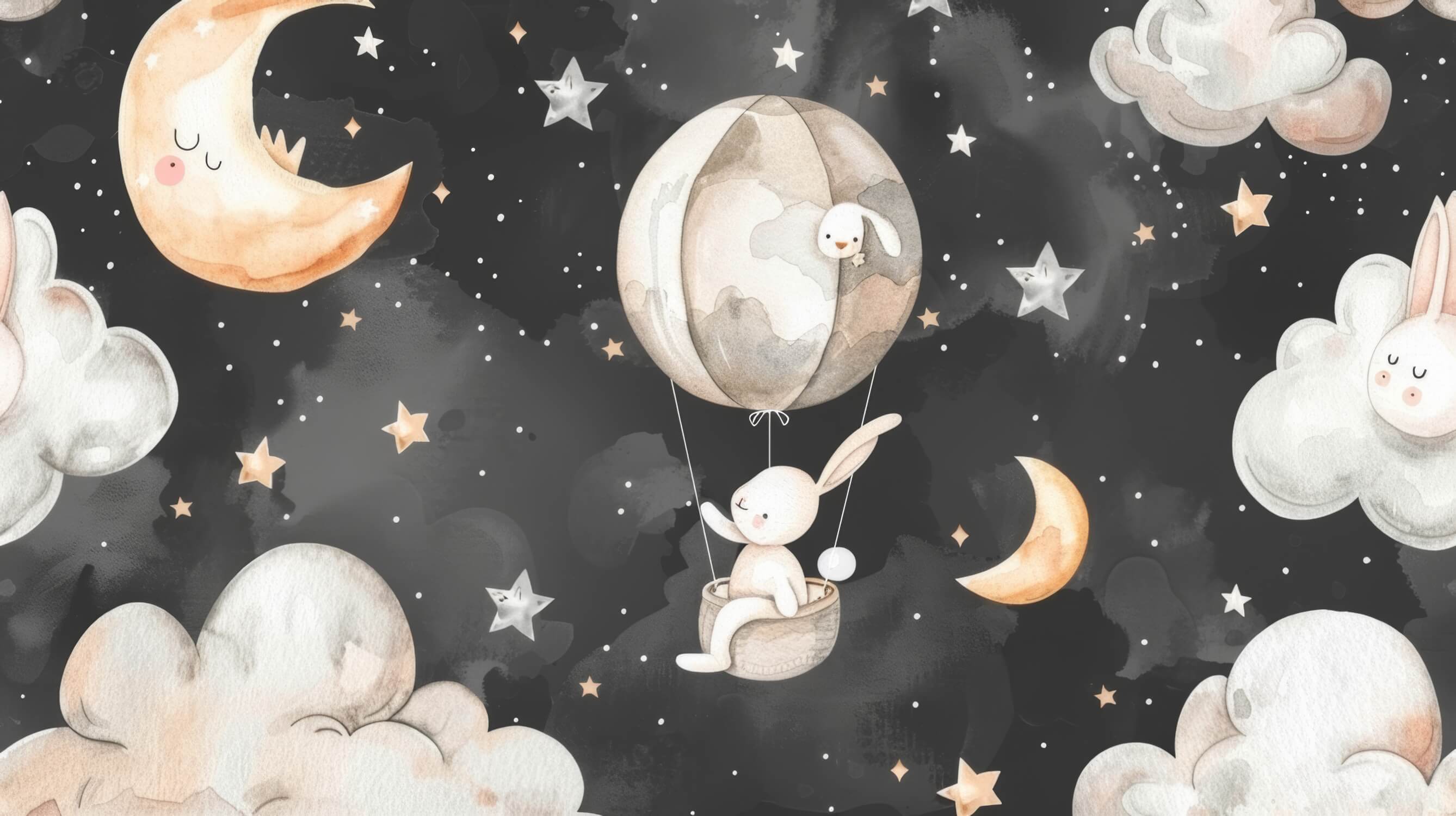 Night Moon Wallpaper for Kids | Murals Wallpaper