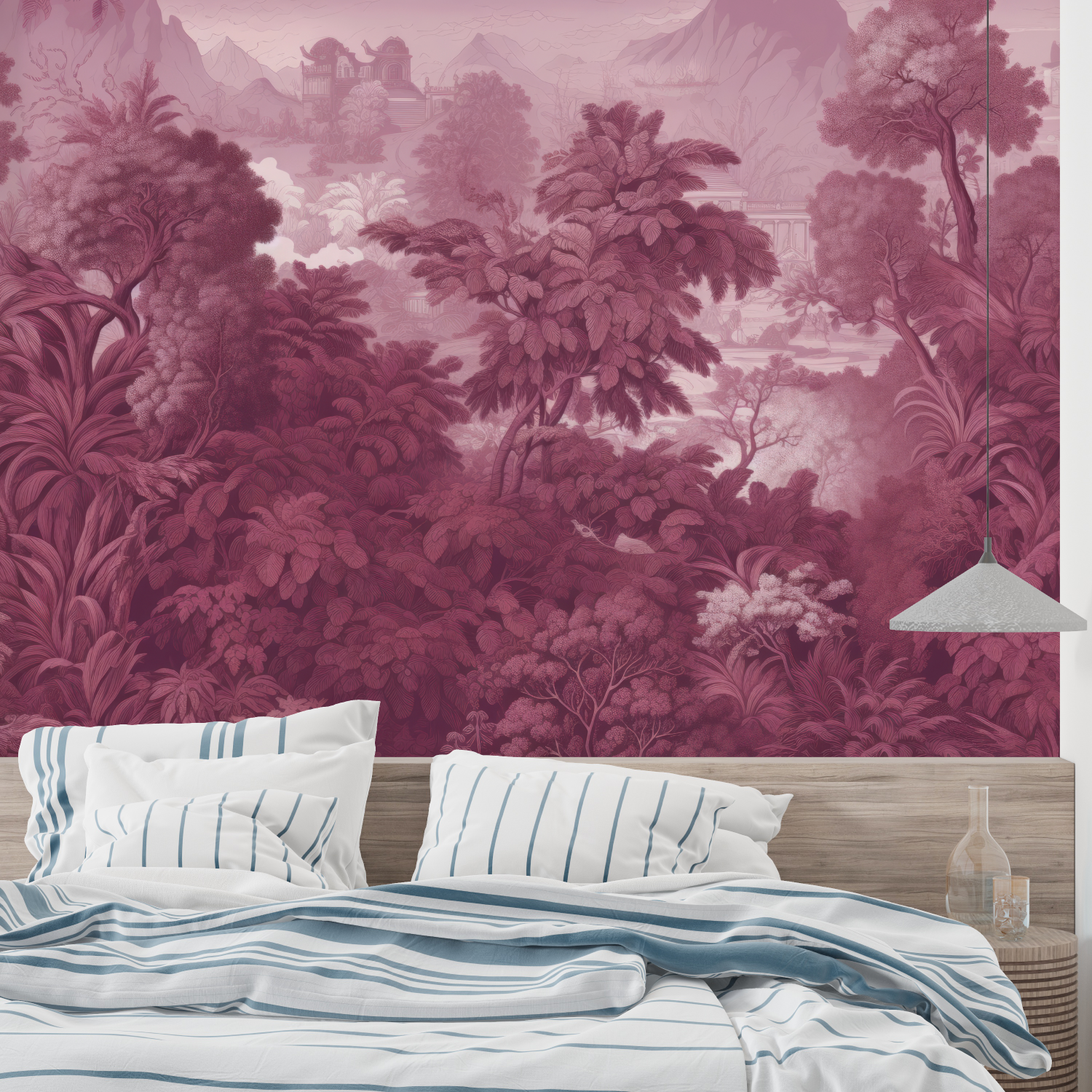 Purple Pink Scenic Wallpaper | Murals Wallpaper