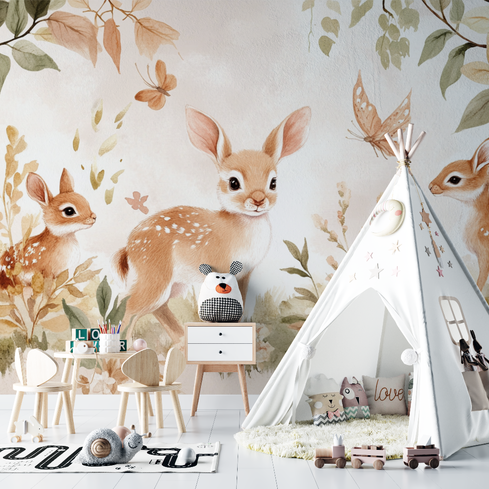 Soft Baby Forest Wallpaper | Murals Wallpaper