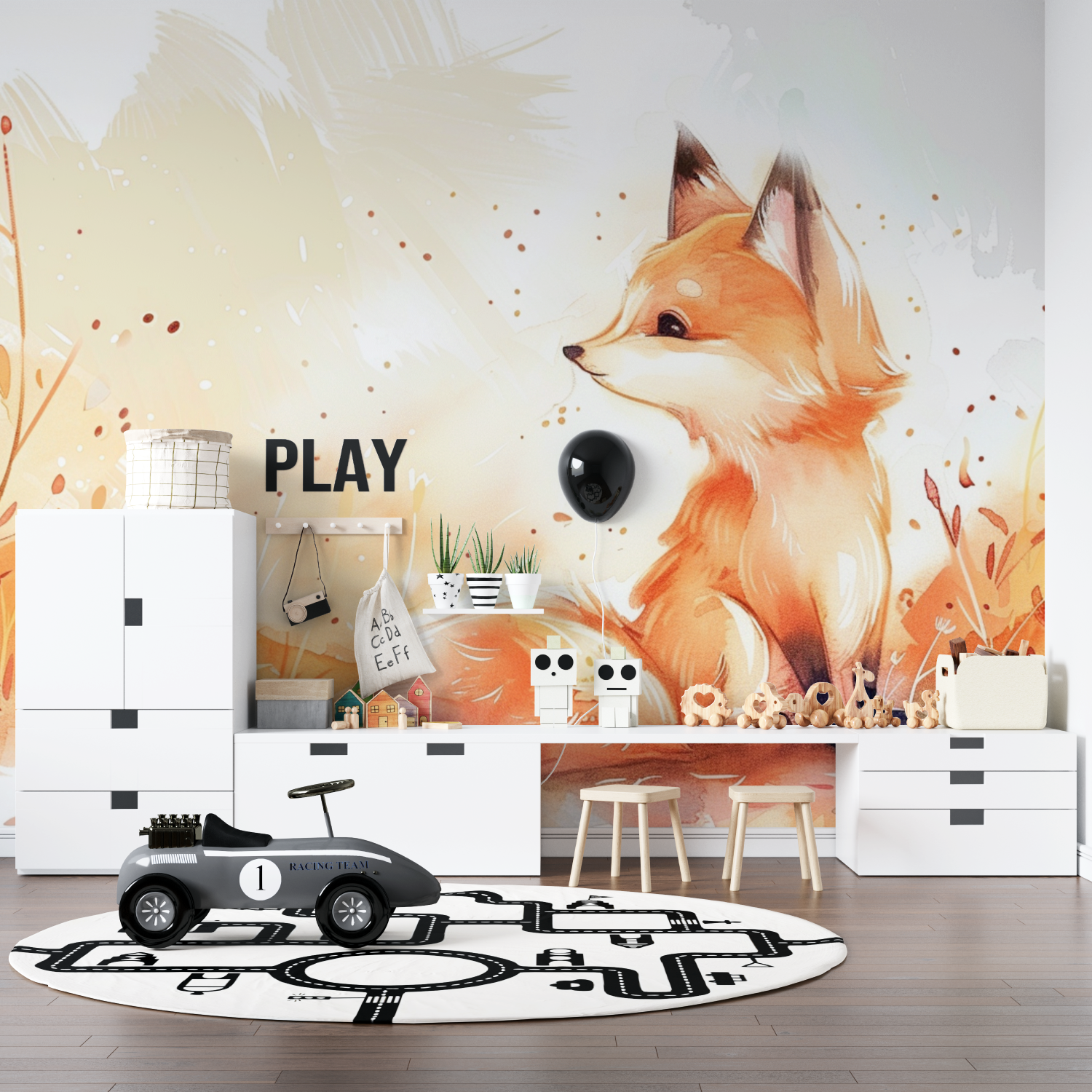 Fox Wallpaper for Kids | Murals Wallpaper