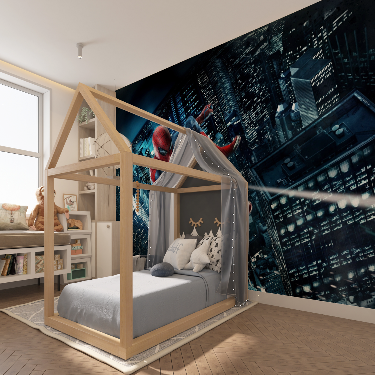 Tapeten Spiderman Kinderzimmer – Zimmer Spiderman