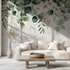 Tree green foliage mural wallpaper canape tendance