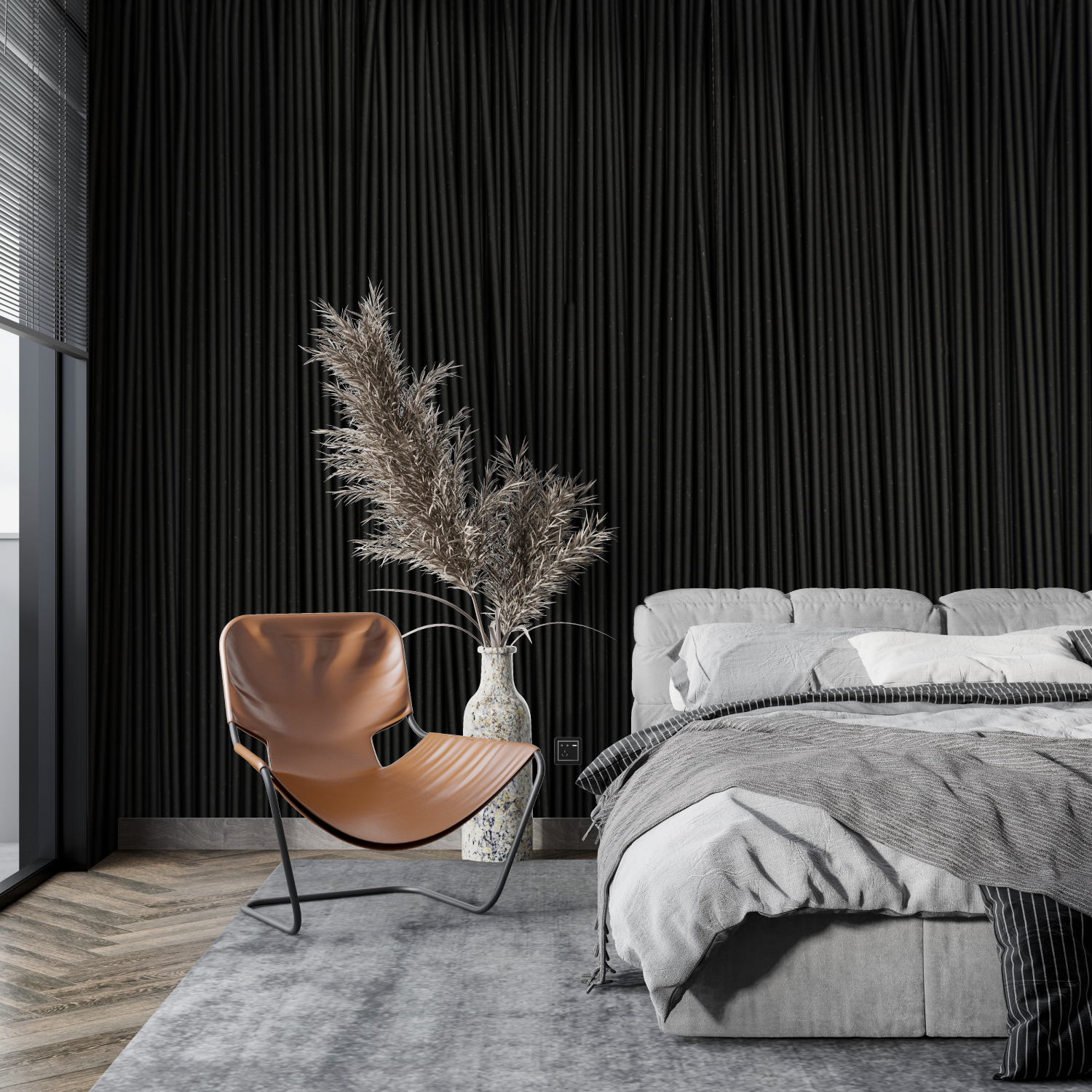 Black Tasseau Wallpaper | Murals Wallpaper