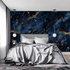 Blue and Gold Mural Wallpaper | Murals Wallpaper
