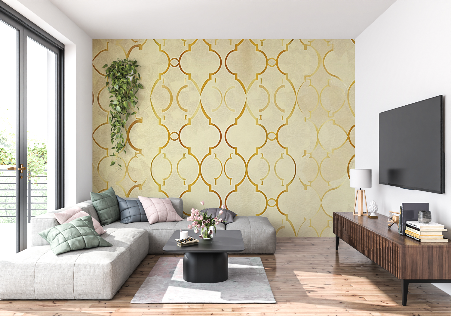 Textured Gold Wallpaper | Murals Wallpaper