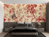 Red Toile Wallpaper | Murals Wallpaper