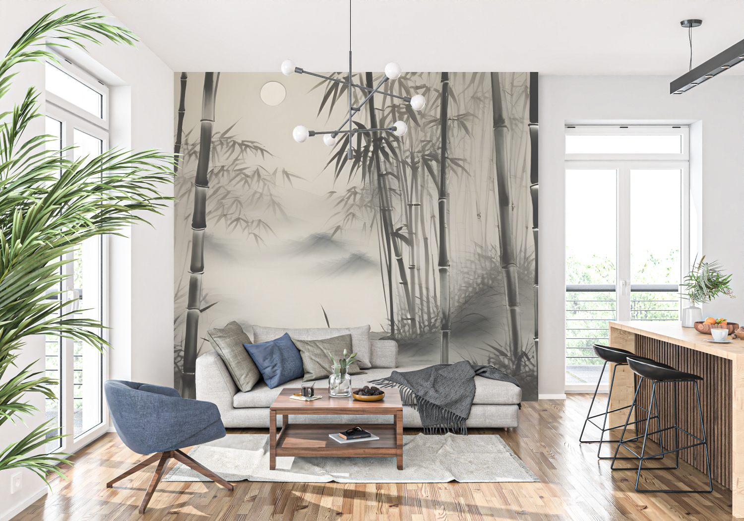 Bamboo 3D Wallpaper | Murals Wallpaper