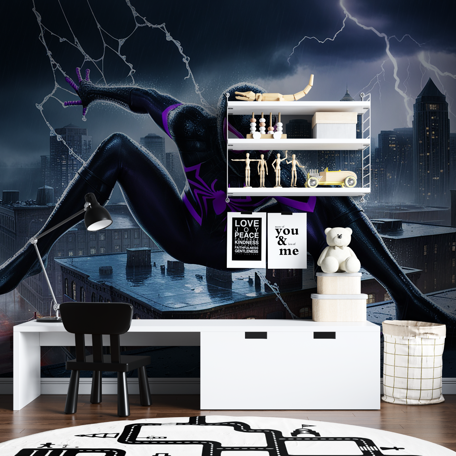 Spider-Man Purple Wallpaper | Murals Wallpaper