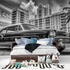 Black and White Vintage Miami Car Wallpaper | Murals Wallpaper