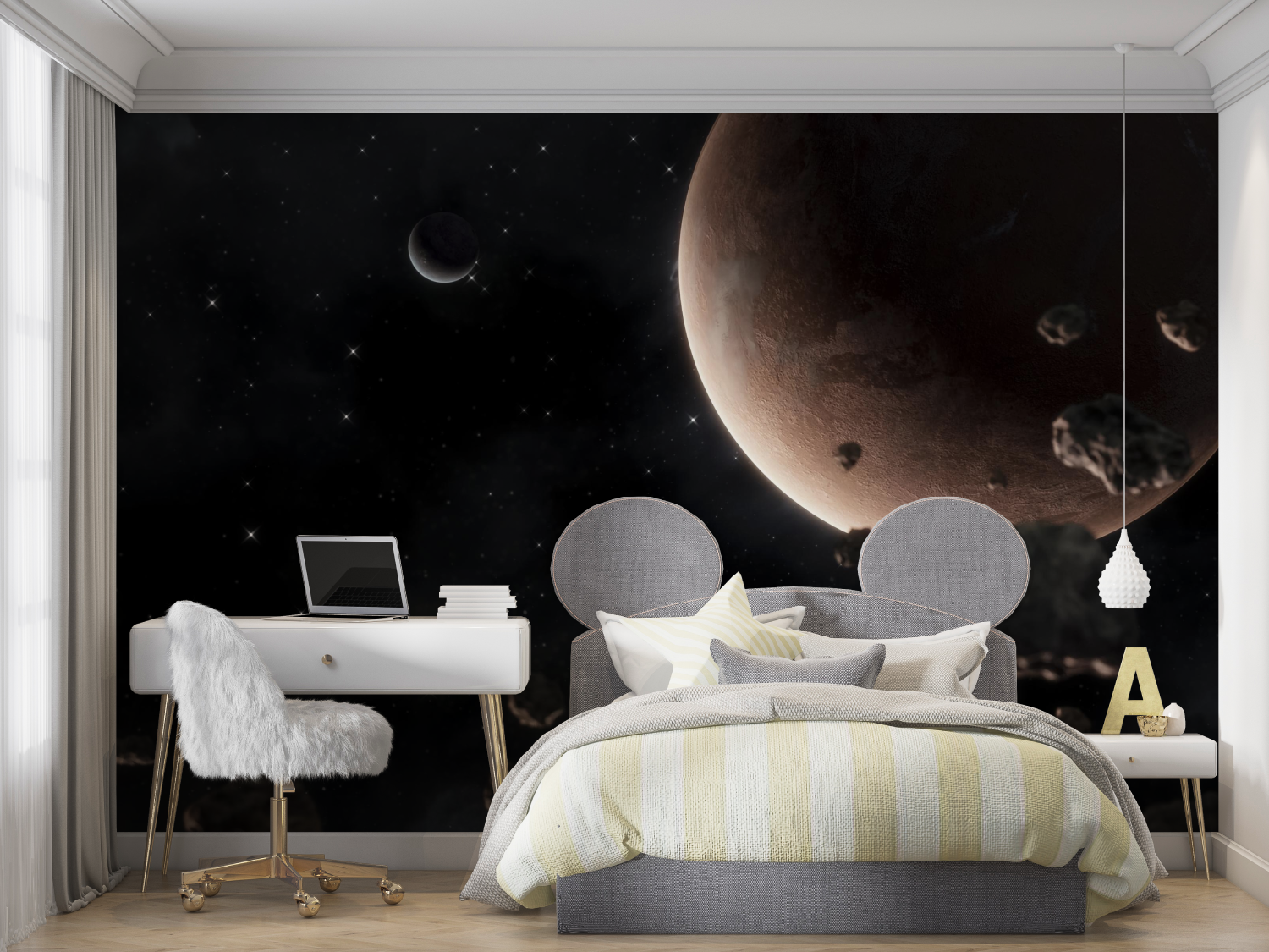 Adult Bedroom Space Wallpaper | Murals Wallpaper
