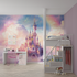 Prinzessin-Regenbogenschloss-Tapete | Wandbildtapete