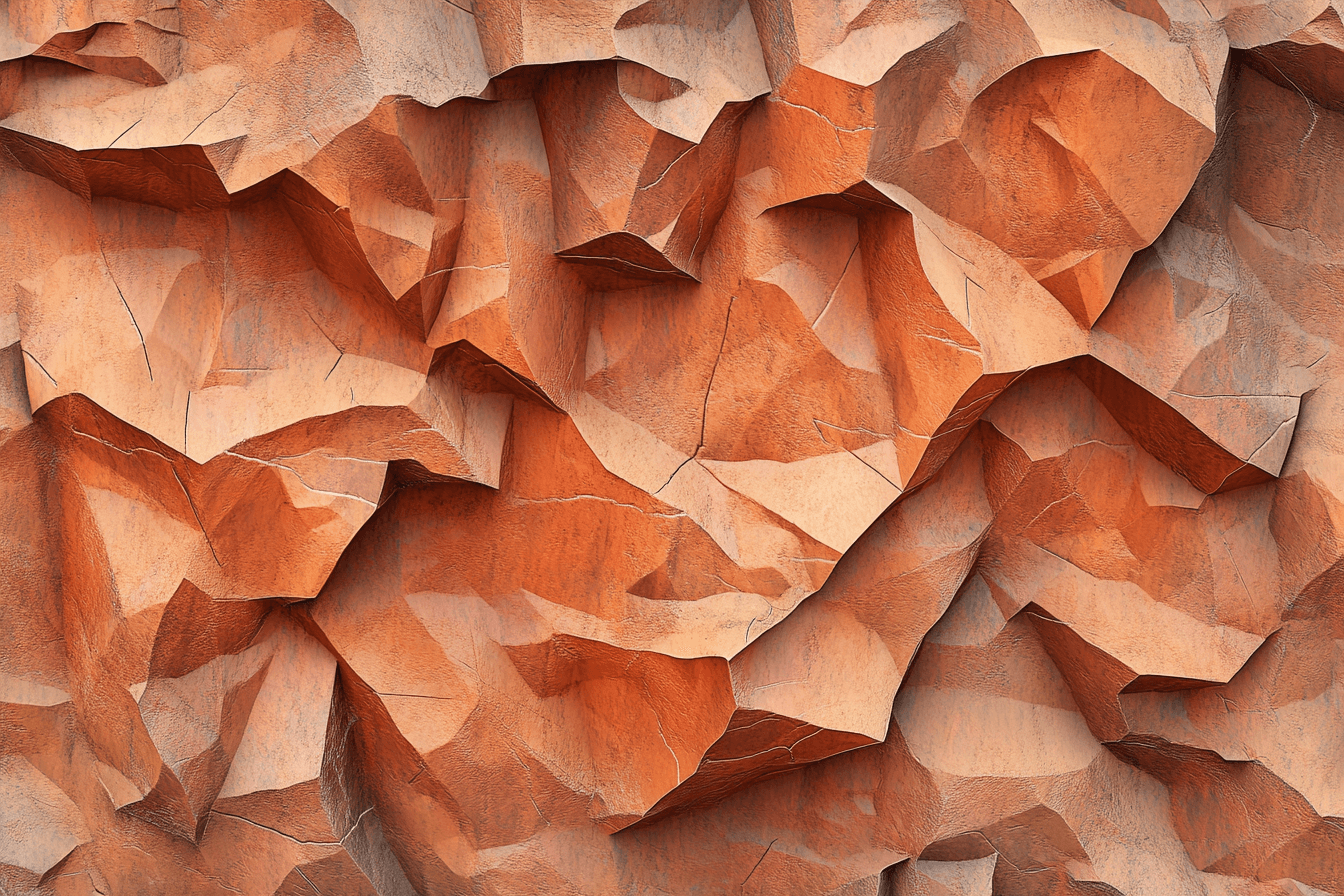 Terracotta Natural Stone Effect Wallpaper | Murals Wallpaper