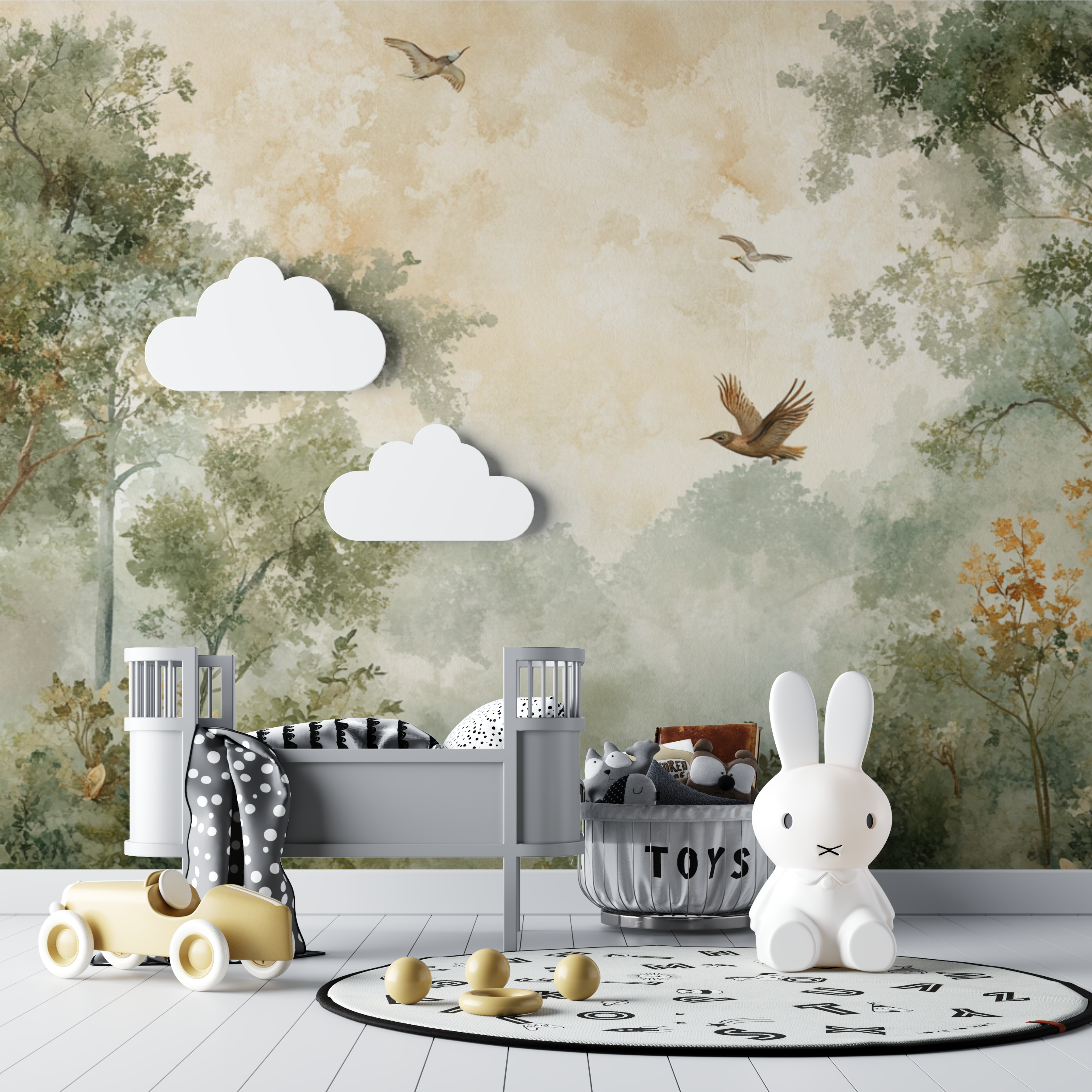 Papier-Panorama-Panorama-Foret-Baby-Tipi