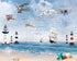 Airplane Wallpaper <br/> Beach and Nautical | Murals Wallpaper