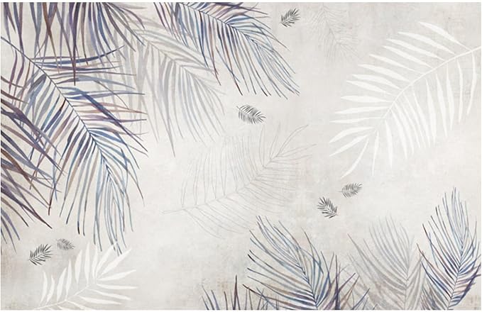 Wandtapete „Graues Laub“