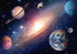 Mural Space Wallpaper Nebula and Planets