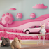 3D Wallpaper for Girls' Car Room | Murals Wallpaper