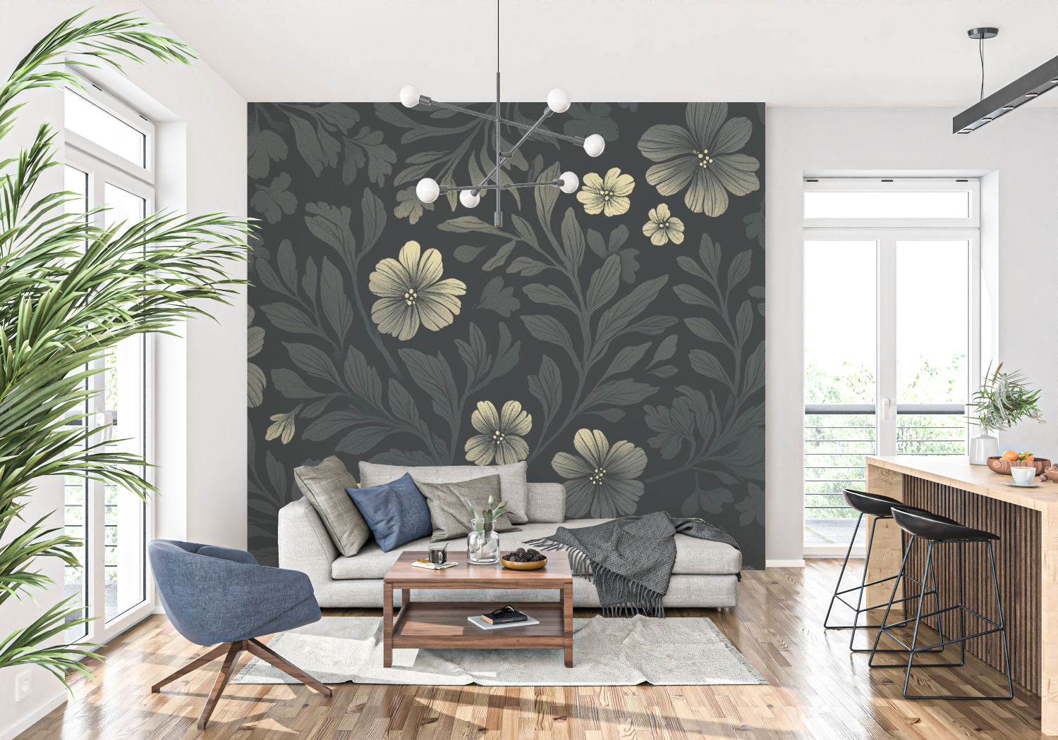 Black Background Wallpaper | Murals Wallpaper