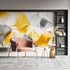 Gray and Yellow Wallpaper | Murals Wallpaper