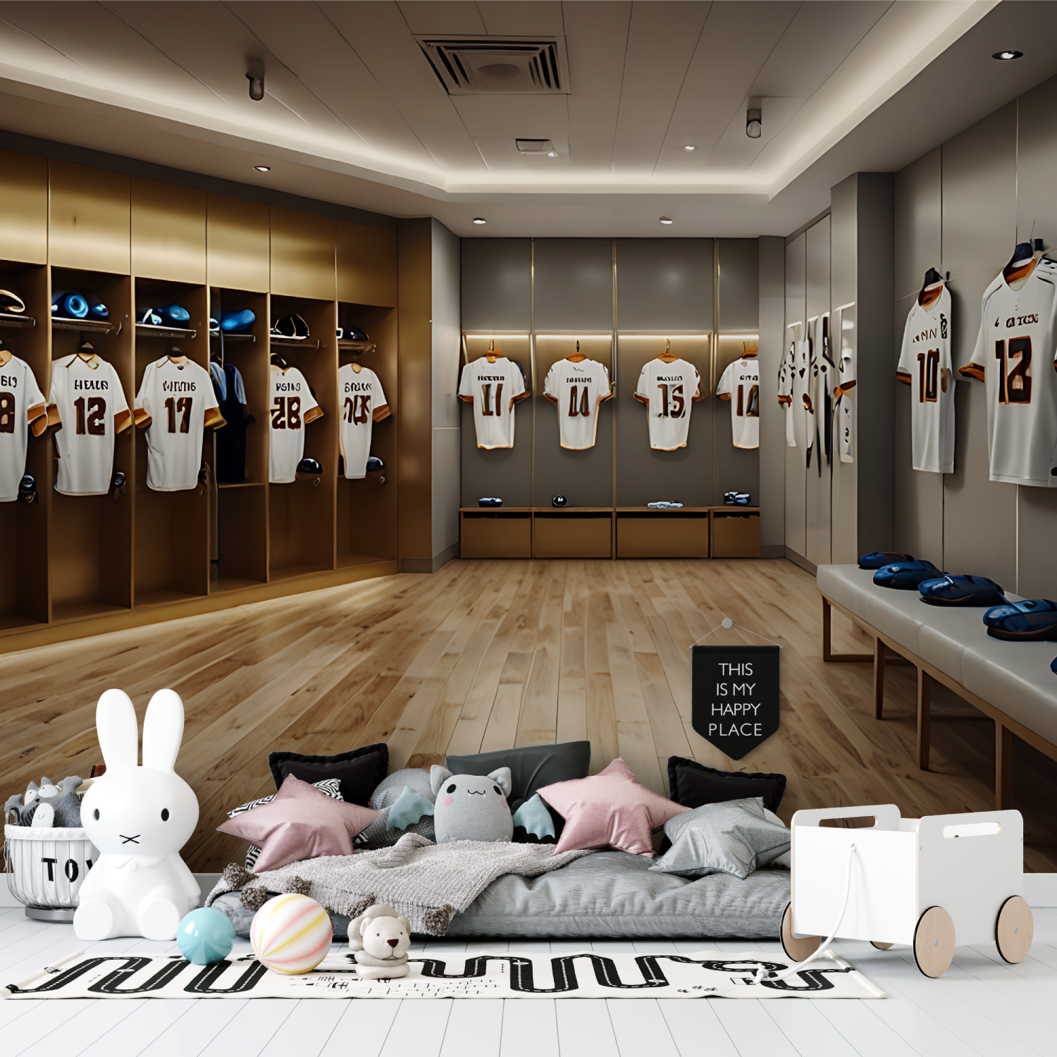 Locker Room Wallpaper | Murals Wallpaper