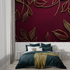 Burgundy and Gold Wallpaper | Murals Wallpaper