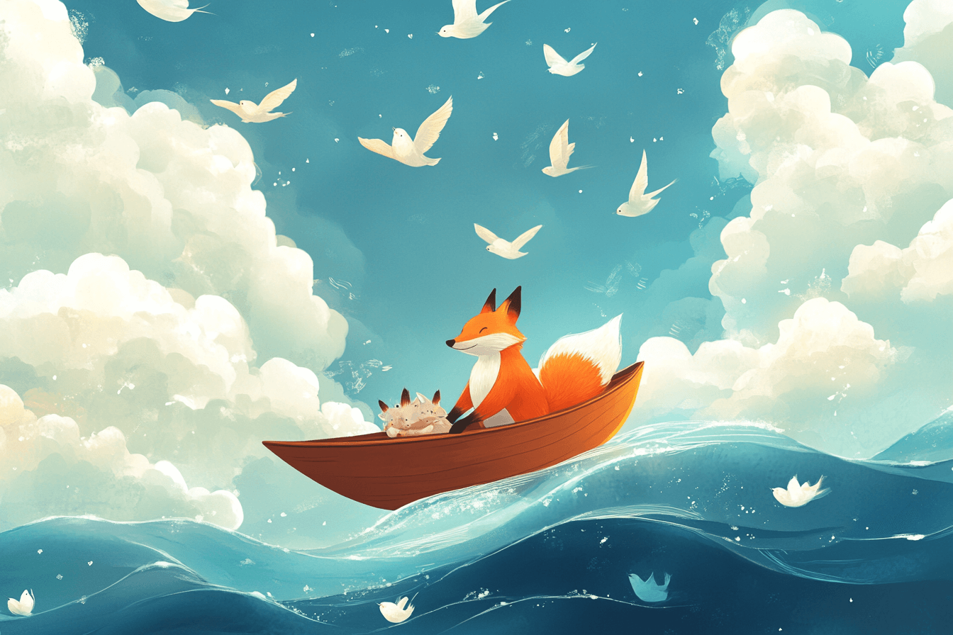 Nautical Fox Wallpaper | Murals Wallpaper