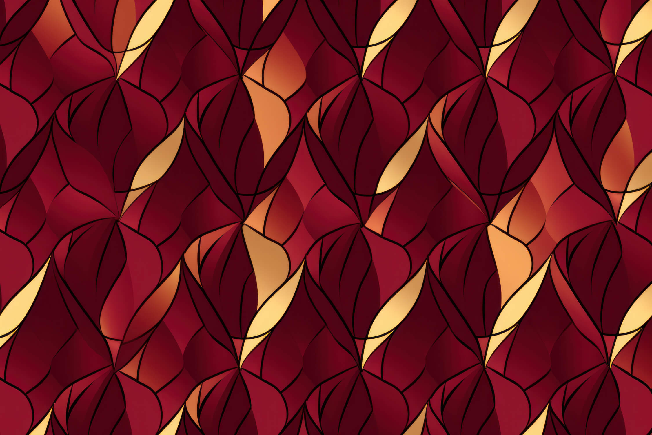 Red Deco Art Wallpaper | Murals Wallpaper