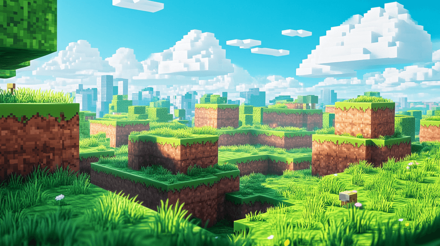 Minecraft Pixel Art Wallpaper | Murals Wallpaper