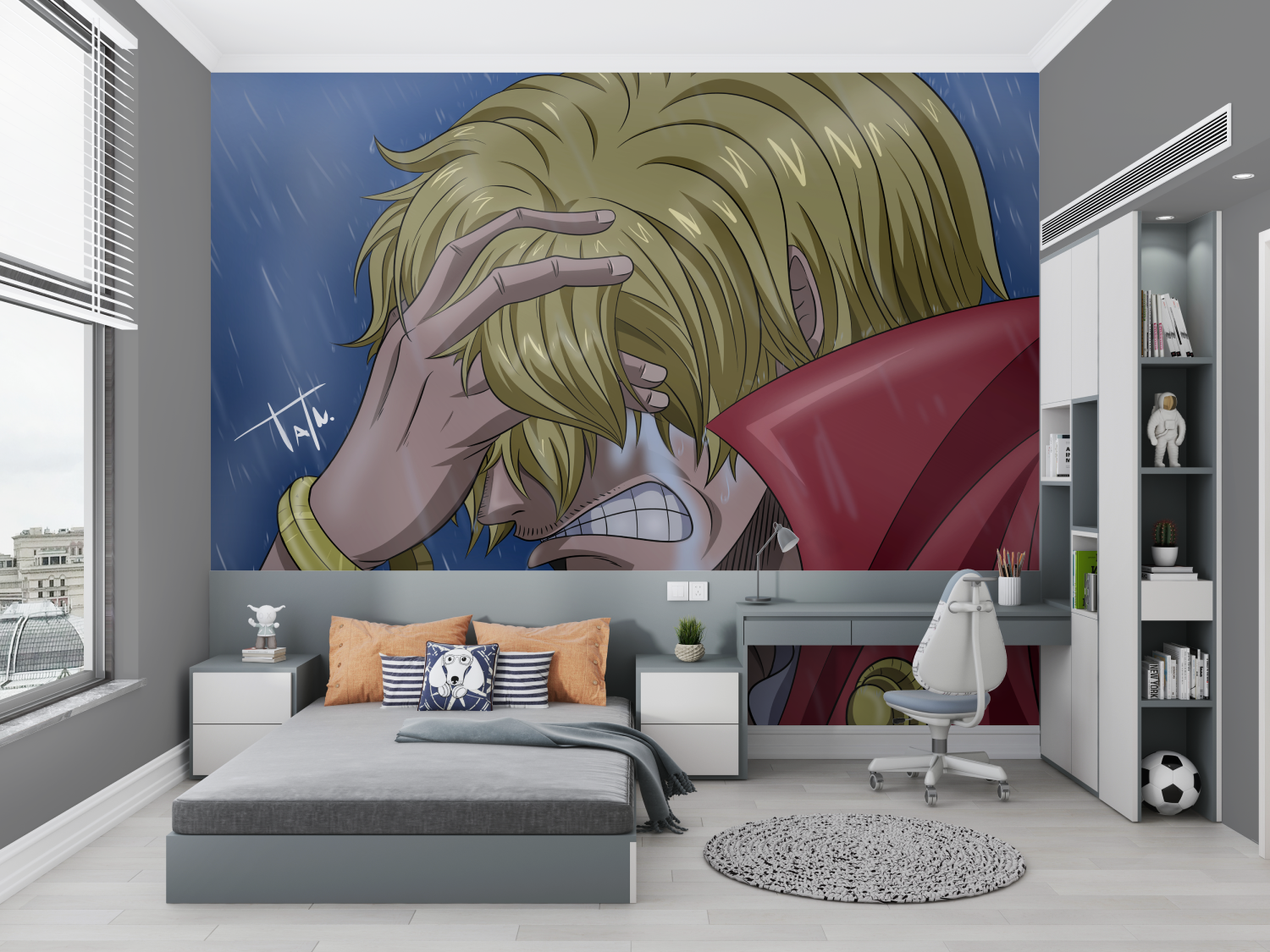 One Piece Whole Cake Wallpaper | Murals Wallpaper