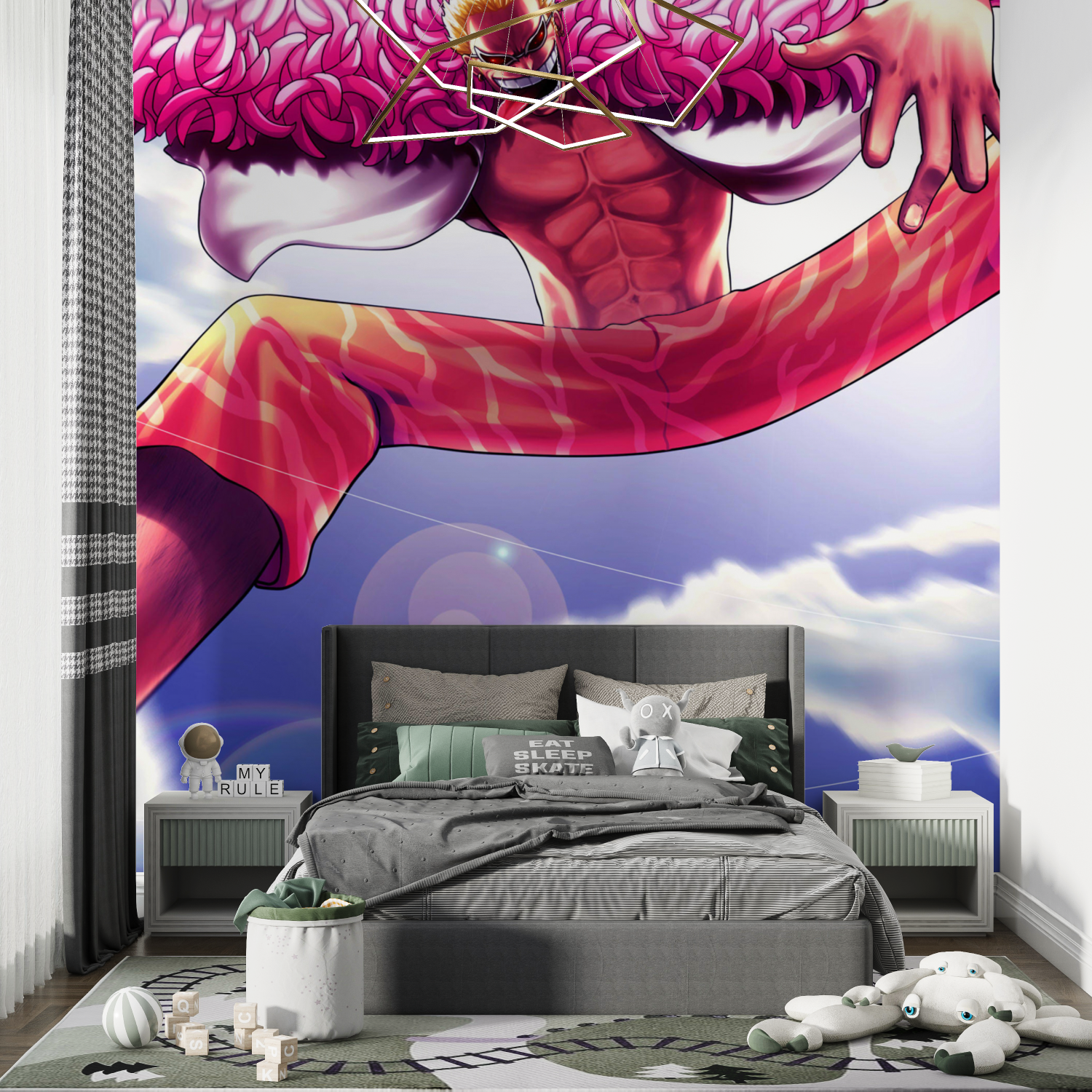 One Piece Doflamingo Design Wallpaper | Murals Wallpaper