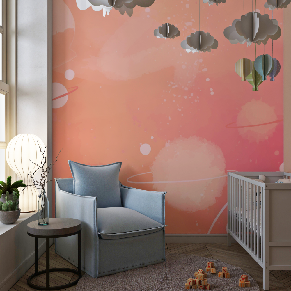 Teen Girls Space Planet Star Wallpaper | Murals Wallpaper
