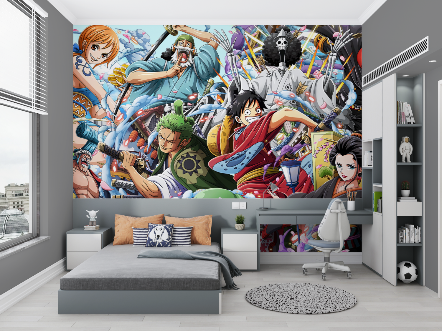 One Piece Mural Wallpaper for Kids